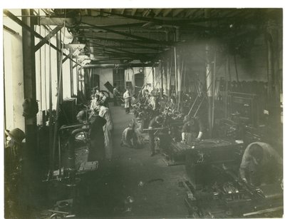 The Repair Shop, Carpet Factory, 1923 by English Photographer